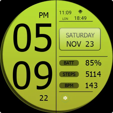 Key WF49 Digital Watch Face screenshot 28