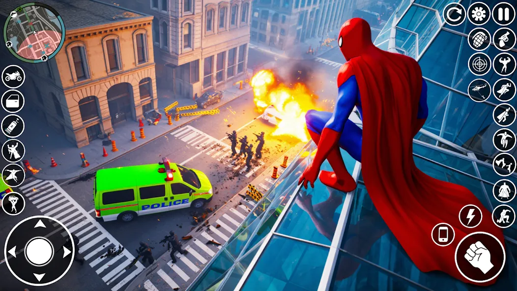 Spider Rope Hero - Rescue Town screenshot 4