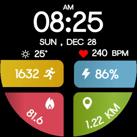 Color FitnessTracker WatchFace screenshot 20