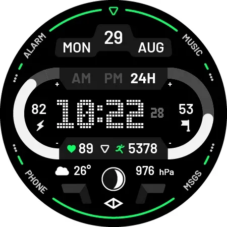Vision 3: Digital Watch Face screenshot 18