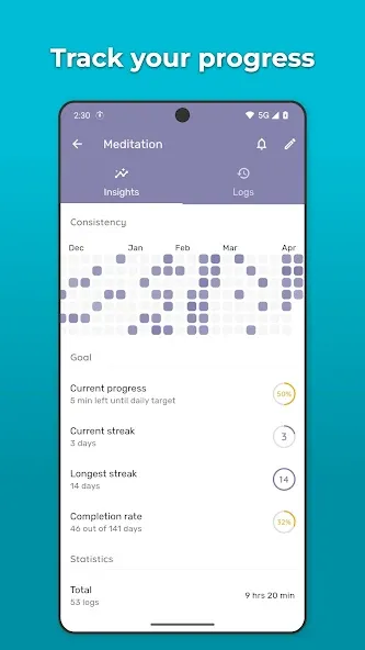 Timelog - Goal & Time Tracker screenshot 4