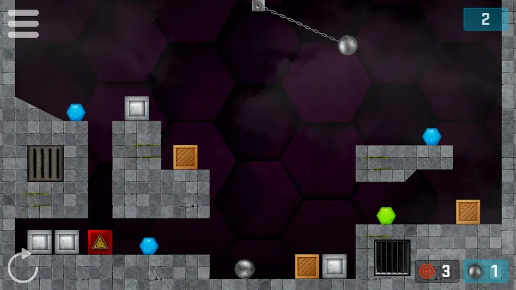 HEXASMASH - Physics Puzzle screenshot 2