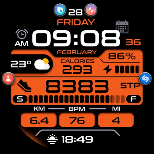 OMG 193 Digital Watch Face screenshot 30