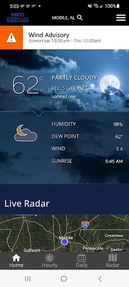 FOX10 Weather Mobile Alabama screenshot 1