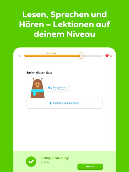 Duolingo: Sprachen & Schach screenshot 14