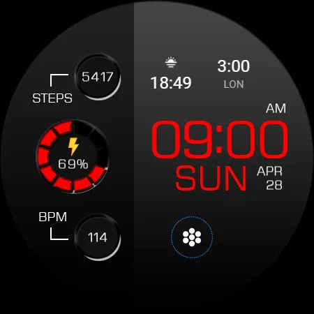 Key WF20 Digital Watch Face screenshot 26