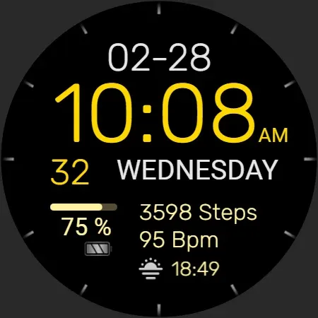 PW93 Digit Ease Watch Face screenshot 39