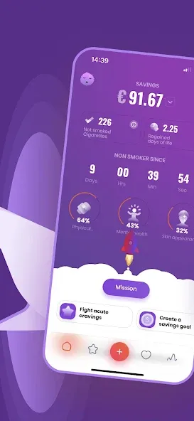 Quit smoking cigarette - Smoxy screenshot 2