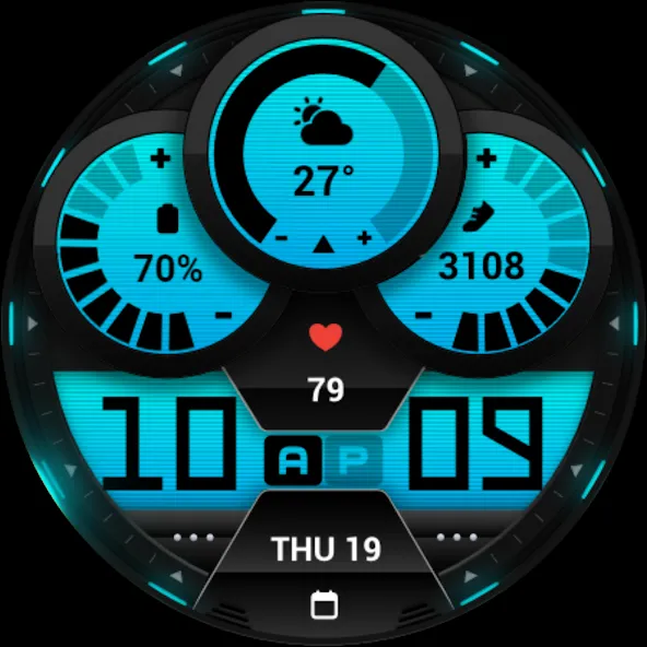 PRADO 84 Digital Watch Face screenshot 9
