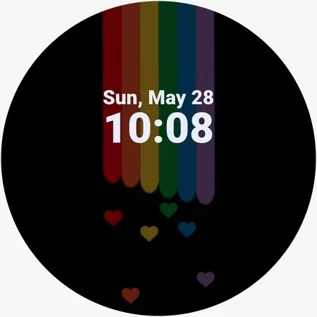 Pride Rainbow Watch Animated screenshot 2