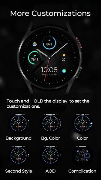 TVV Minimal 6 Watch Face screenshot 5