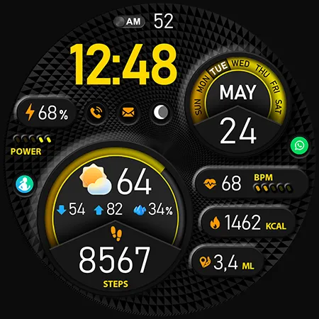 PER15 Sport Digital Watch Face screenshot 47