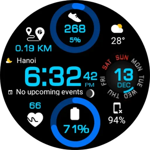 Digital Color WearOS NTV570 screenshot 27