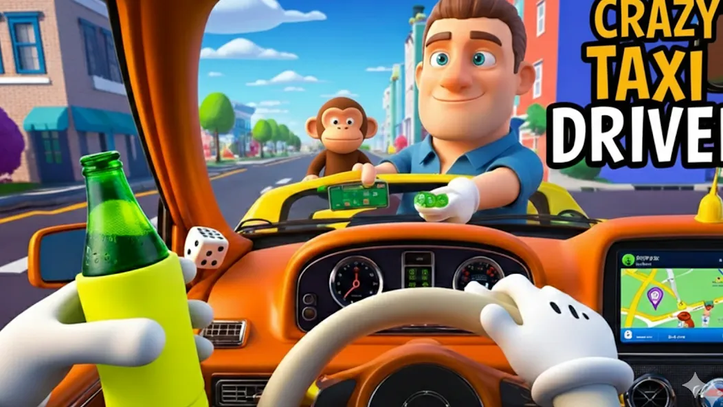 Crazy Prankster Taxi Driver screenshot 1