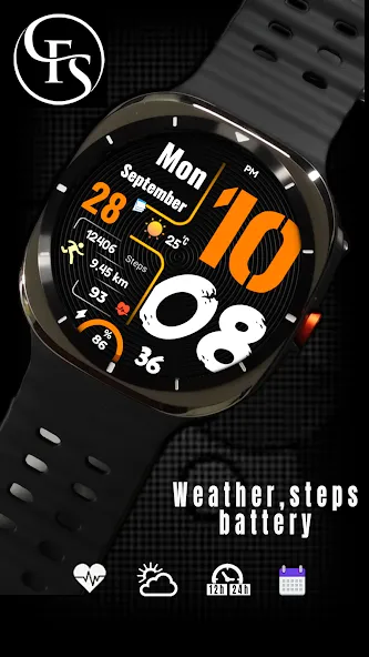 FSW314 Digital Watch Face screenshot 4
