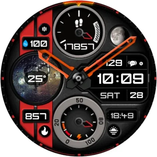 Weather Hybrid Watch Face A6 screenshot 21