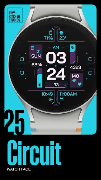 TKS 25 Circuit Watch Face screenshot 1