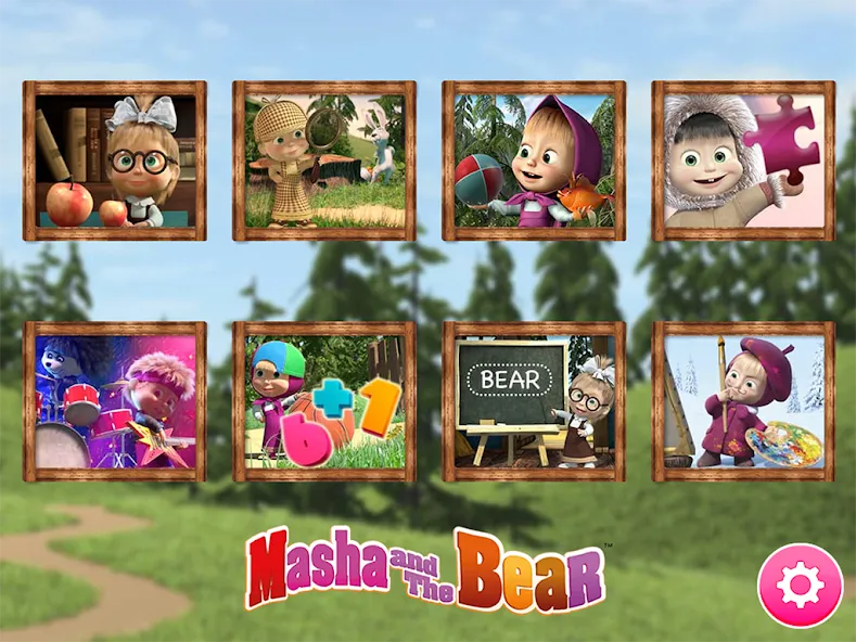 Masha y el Oso Juego Educativo screenshot 1
