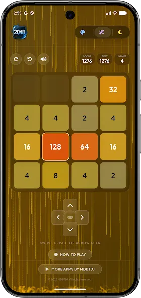 2048 Pro Offline Glass Edition screenshot 1