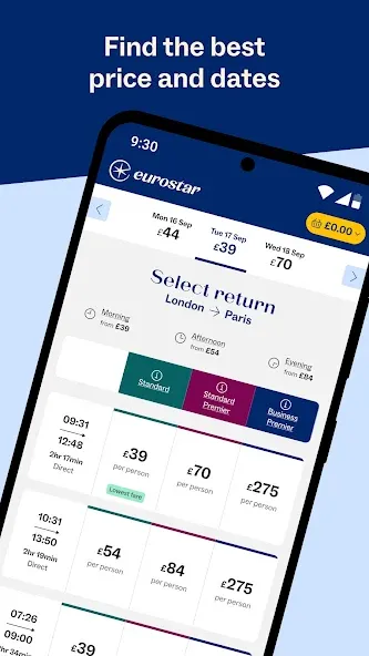 Eurostar: Train travel & Hotel screenshot 4
