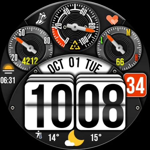 Digital Watch Face MB376 screenshot 25