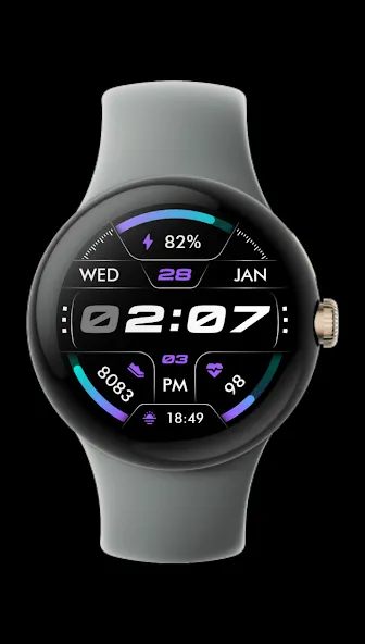 Oled - Digital v6 | watch face screenshot 3