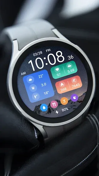 Starry Night Widget ZKin Watch screenshot 2