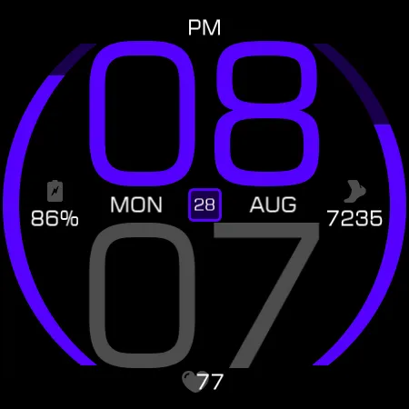 Key077 Futuristic Watch Face screenshot 25