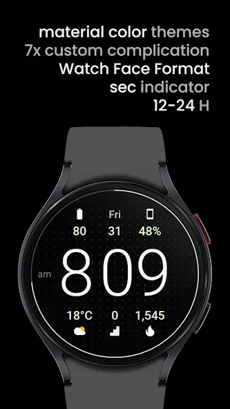 Simple Digital Watch Face screenshot 4