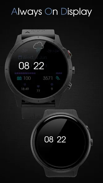 Digital Watchface D7 screenshot 4