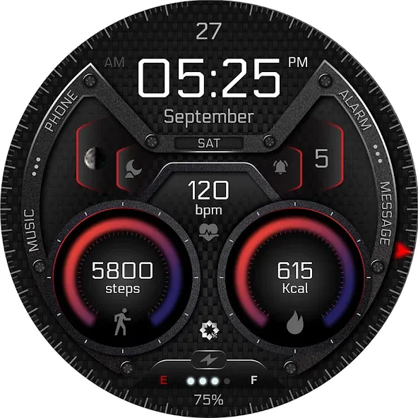 A370 Neon Watch Face screenshot 25