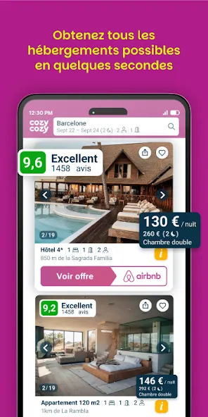 Cozycozy Tous les Hébergements screenshot 3