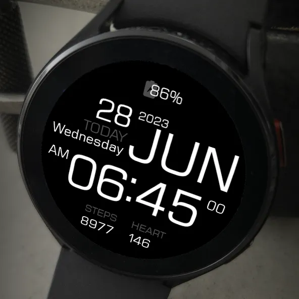 Key090 Digital Watch Face screenshot 8