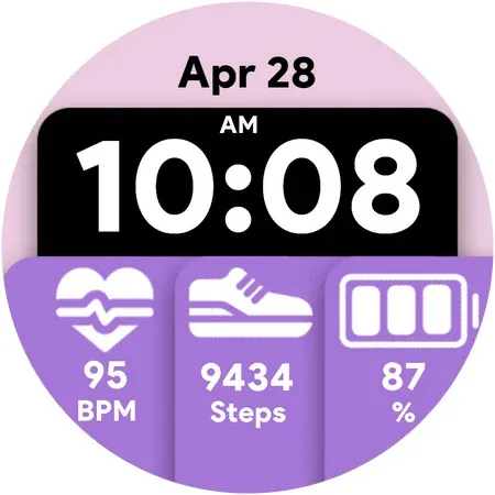 Modern Tiles - Watch face screenshot 8