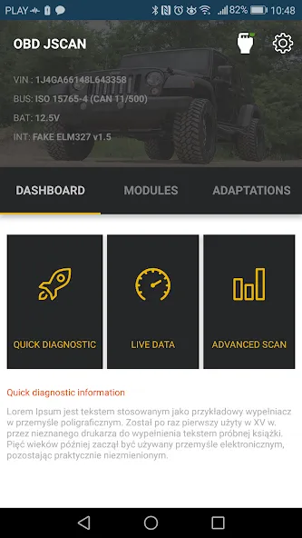 OBD JScan screenshot 1