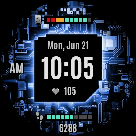 NXV90 Digital Tech Watch face screenshot 6