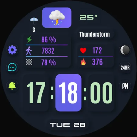 Sena Digital Watch Face screenshot 33