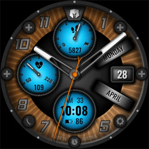 DM144 Analog Active Watch Face screenshot 6