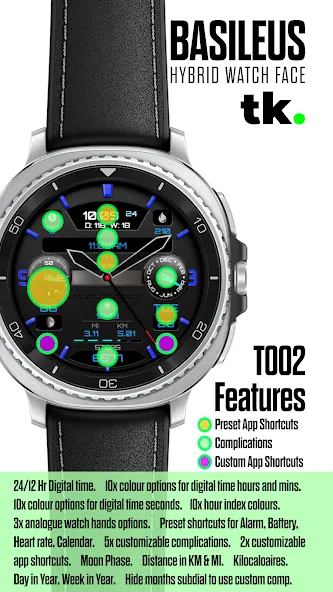 T002 BASILEUS Hybrid WatchFace screenshot 2
