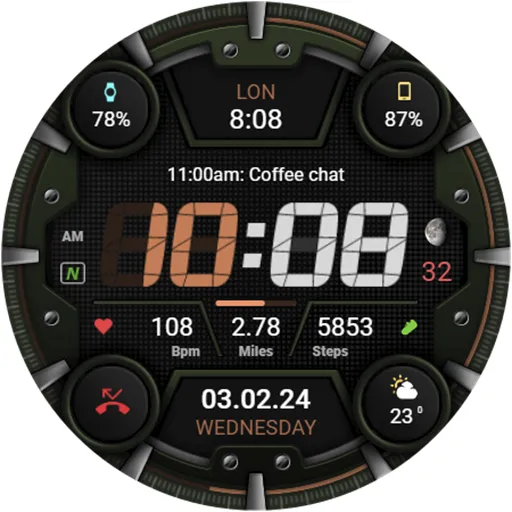 WFP 329 Digital watch face screenshot 48