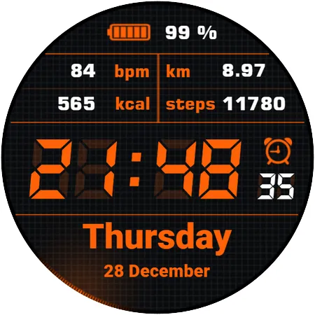 Simple Watchface AKM Wear OS screenshot 10