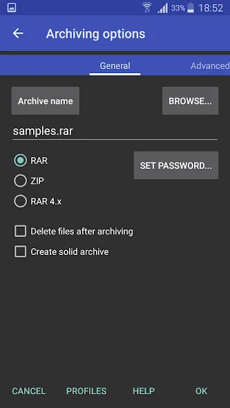 RAR screenshot 4
