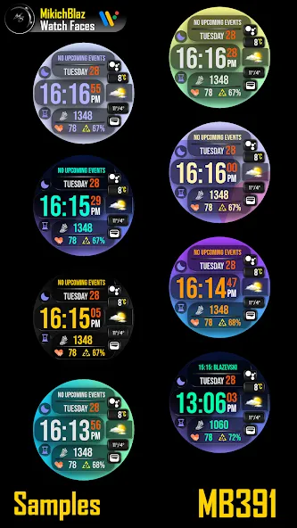 Digital Watch Face MB391 screenshot 6