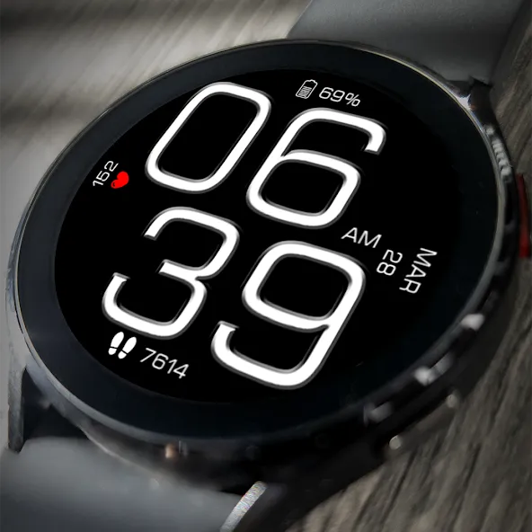 Key WF14 Digital Watch Face screenshot 1