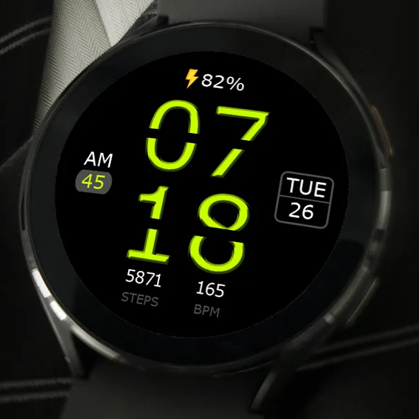 Key WF12 Digital Watch Face screenshot 5