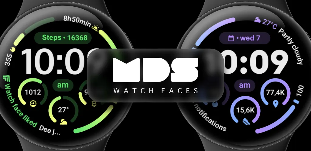 MDS08 Digital Watch Face screenshot 1