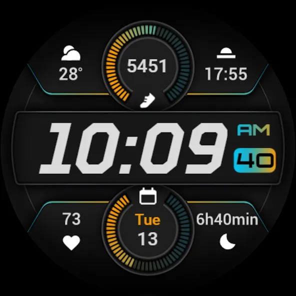 PRADO 91 Digital Watch Face screenshot 12