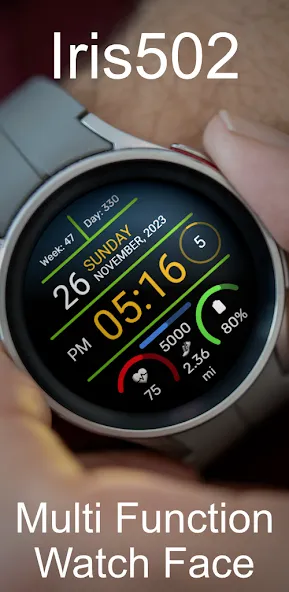 Iris502 Digital Watch Face screenshot 8