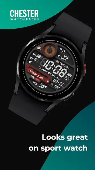 Chester Retro watch face screenshot 6