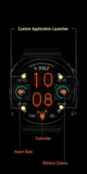 Nixie Fenix 8 Digital Wear OS screenshot 5